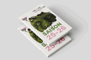 Visuel de la brochure de saison 25-26 par Margot Lahalle. Pour retrouver tous les spectacles de 25-26